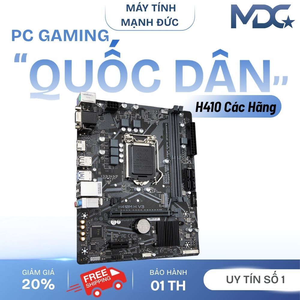 [ Siêu Rẻ ] Bo mạch chủ MSI H410M-A Pro dùng Intel thế hệ thứ 10 socket LGA 1200, hàng tháo máy bảo 