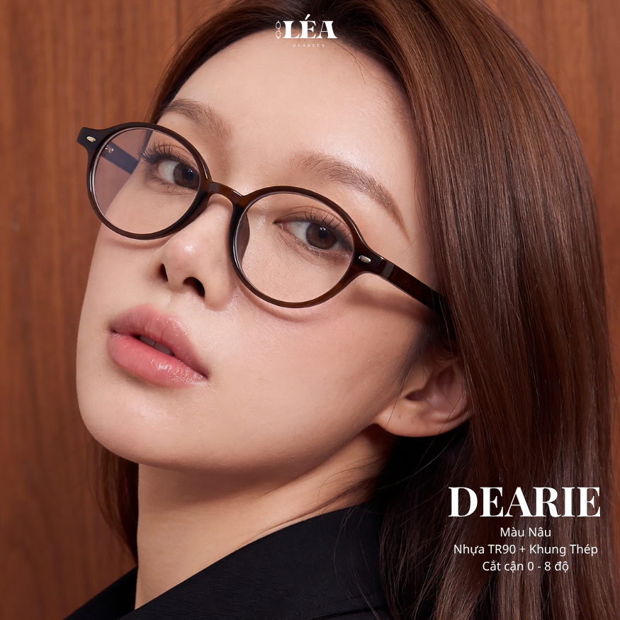 Kính mắt Oval Chuyên Lắp Cận LÉAGLASSES - DEARIE chất liệu nhựa cao cấp Y2K Bayonetta | BigBuy360 - bigbuy360.vn