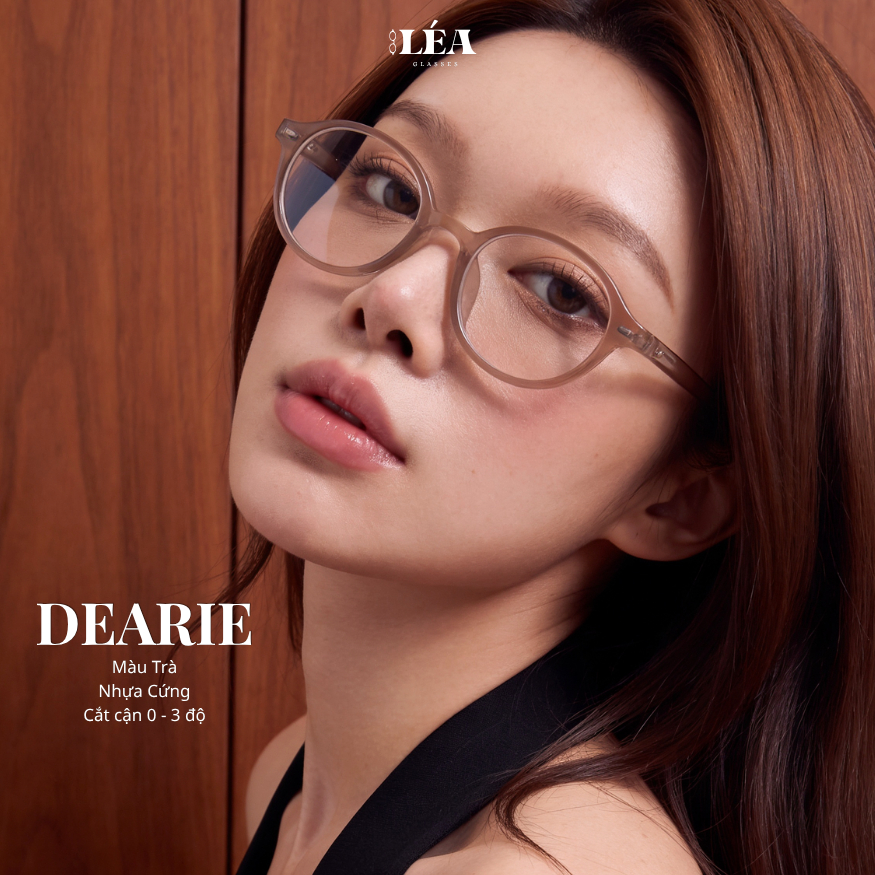 Kính mắt Oval Chuyên Lắp Cận LÉAGLASSES - DEARIE chất liệu nhựa cao cấp Y2K Bayonetta | BigBuy360 - bigbuy360.vn
