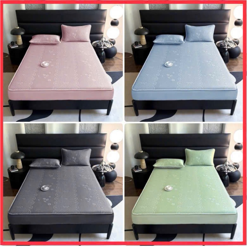 Ga gối băng lạnh 3 món - drap trải giường