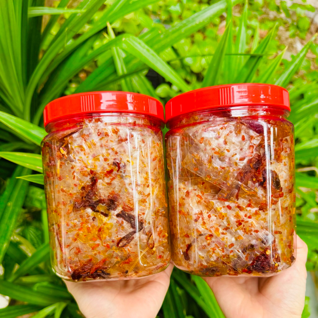 Combo 2 Hủ Bánh Tráng Sa Tế Bò Khô (600g)