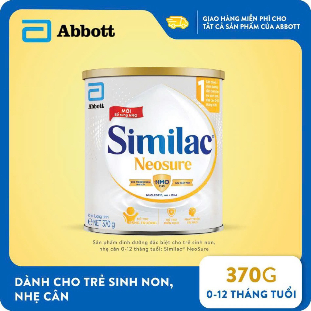 Similac Neosure 370g cho trẻ sinh non nhẹ cân Similac Neosure 850g