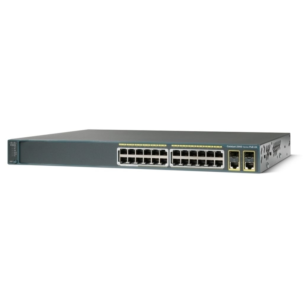 Thiết Bị Mạng Switch Cisco Catalyst 2960 24 x 10/100 Ports 2 x T/SFP WS-C2960+24PC-L[qua sử dụng]