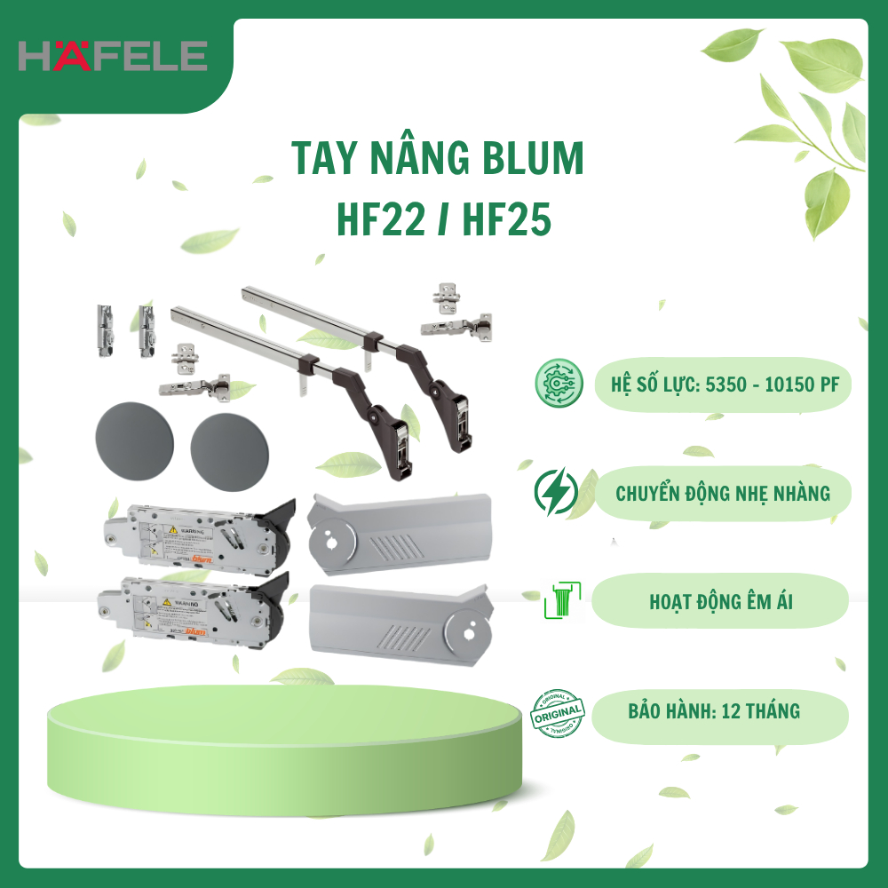 Tay Nâng Blum HF22 / HF25 Aventos Chính Hãng Cho Tủ Bếp Treo