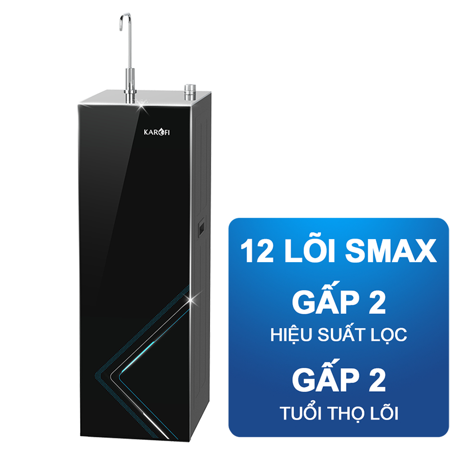 [CHÍNH HÃNG] Máy lọc nước RO Karofi KAQ-EC19 -12 lõi lọc công nghệ Smax - Công nghệ AioTec