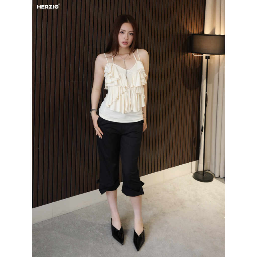 Soren top áo hai dây tầng bèo Herzig