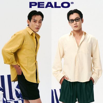 Áo sơ mi nam PEALO chất liệu oxford premium vải cao cấp mềm mịn thoáng mát