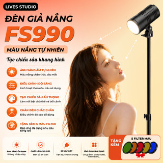 Đèn Giả Nắng FS990, Hiệu Ứng Nắng Màu Tự Nhiên Dùng Chụp Ảnh Studio, Chụp Ảnh Tóc, Decor Chụp Ảnh Sản Phẩm Cực Lung Linh