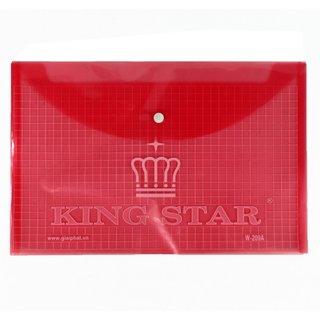 Bìa Nút A4 KINGSTAR Nhựa PP Chống Thấm Túi Đựng Hồ Sơ Tài Liệu Văn Phòng Cao Cấp (12 cái/xấp)