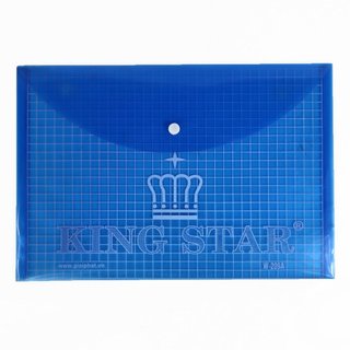 Bìa Nút A4 KINGSTAR Nhựa PP Chống Thấm Túi Đựng Hồ Sơ Tài Liệu Văn Phòng Cao Cấp (12 cái/xấp)
