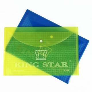 Bìa Nút A4 KINGSTAR Nhựa PP Chống Thấm Túi Đựng Hồ Sơ Tài Liệu Văn Phòng Cao Cấp (12 cái/xấp)