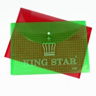 Bìa Nút A4 KINGSTAR Nhựa PP Chống Thấm Túi Đựng Hồ Sơ Tài Liệu Văn Phòng Cao Cấp (12 cái/xấp)