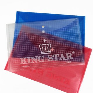 Bìa Nút A4 KINGSTAR Nhựa PP Chống Thấm Túi Đựng Hồ Sơ Tài Liệu Văn Phòng Cao Cấp (12 cái/xấp)