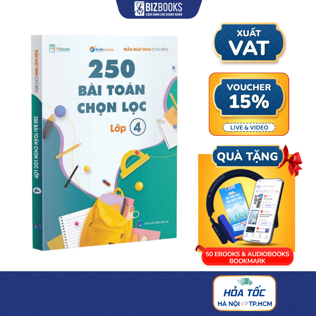Sách 250 Bài Toán Chọn Lọc Lớp 4