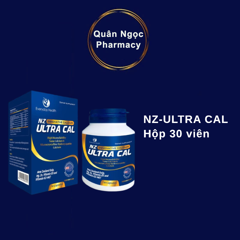 Canxi Hữu Cơ NZ-ULTRA CAL Bổ Sung Canxi Cho Bà Bầu Và Bé Giảm Nguy Cơ Thiếu Canxi Tăng Sức Khỏe Xươn