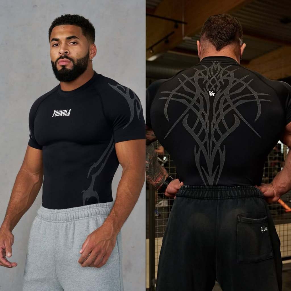 Áo Tập Gym Nam Ôm Body Fit Youngla Mới Thun Lạnh Cao cấp