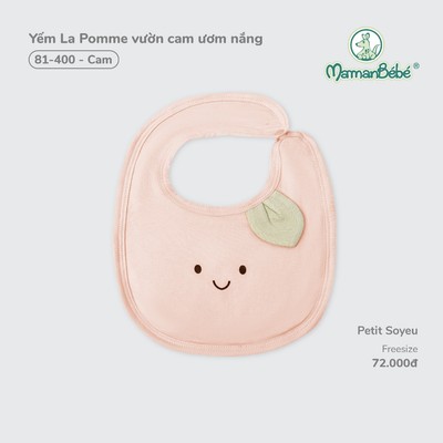 Yếm La Pomme vườn cam ươm nắng - Sợi Petit Soyeu thoáng mát - Bé trai/gái - Freesize