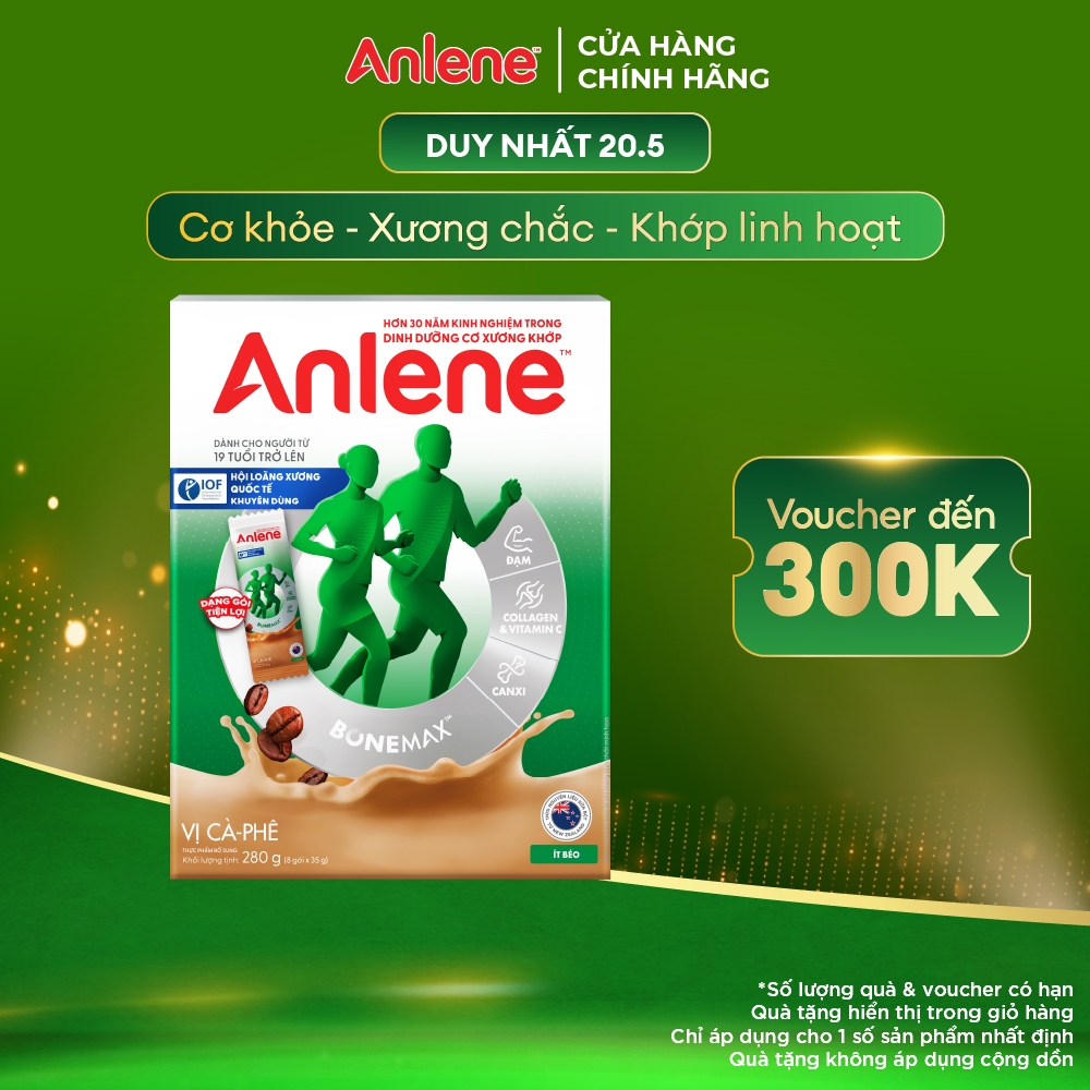 Sữa Bột Anlene Cà phê hộp 280g
