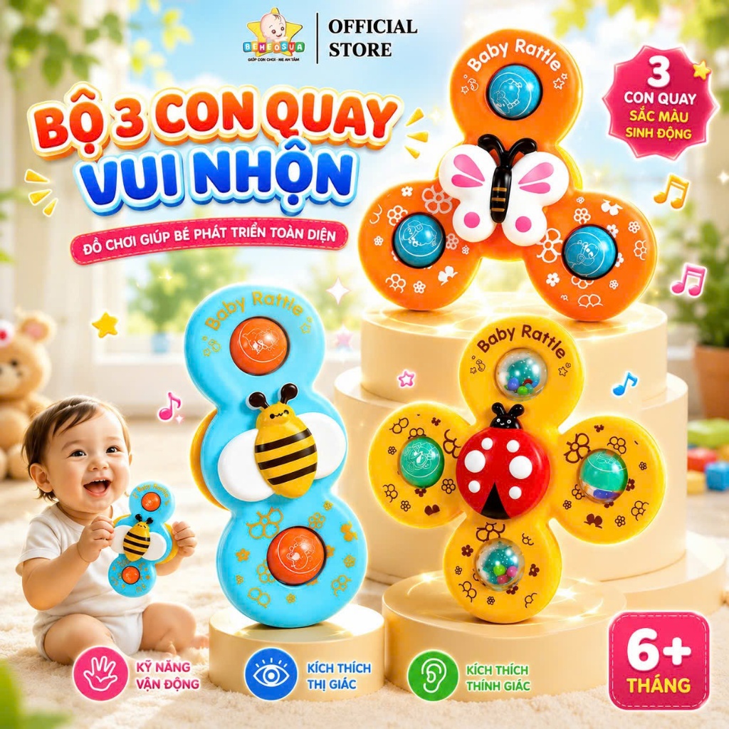 Đồ chơi con quay cho bé vui nhộn spinner