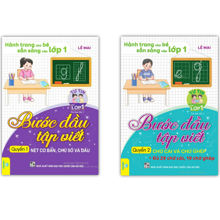 Sách - Combo Bước đầu tập viết (Quyển 1+Quyển 2)