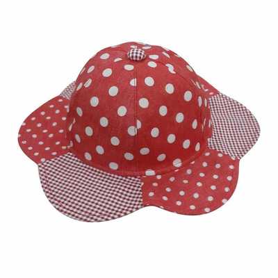 Nón vành 6 cánh chấm bi