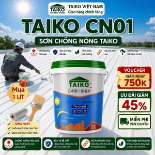 Combo 2L Sơn Chống Nóng,Chống Thấm,Chống Han Rỉ TAIKO CN-01/Bề Mặt Mái Tôn,Kim Loại,Tấm Lợp Fibro, Téc Nước, Tường Nhà