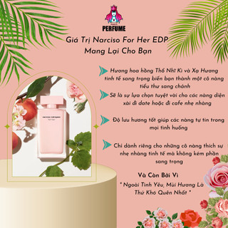 Nước Hoa 𝑵𝒂𝒓𝒄𝒊𝒔𝒐 𝑹𝒐𝒅𝒓𝒊𝒈𝒖𝒆𝒛 𝑭𝒐𝒓 𝑯𝒆𝒓 𝑬𝒅𝒑 /𝑬𝒅𝒕 / 𝑷𝒖𝒓𝒆 𝑴𝒖𝒔𝒄 / 𝑭𝒐𝒓𝒆𝒗𝒆𝒓