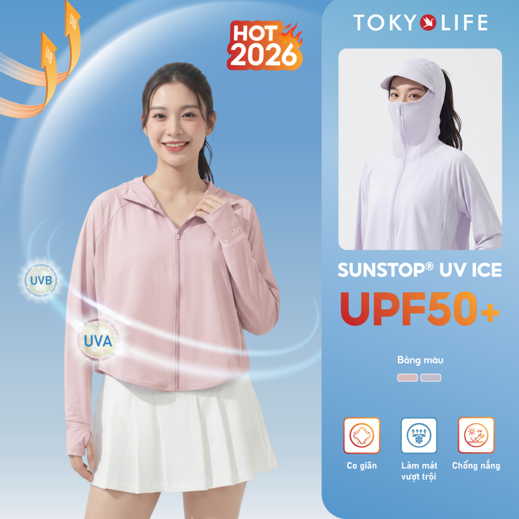 [NEW 2026] Áo khoác chống nắng TOKYOLIFE SunStop Ice kiểu dáng năng động thoáng khí bảo vệ da toàn d