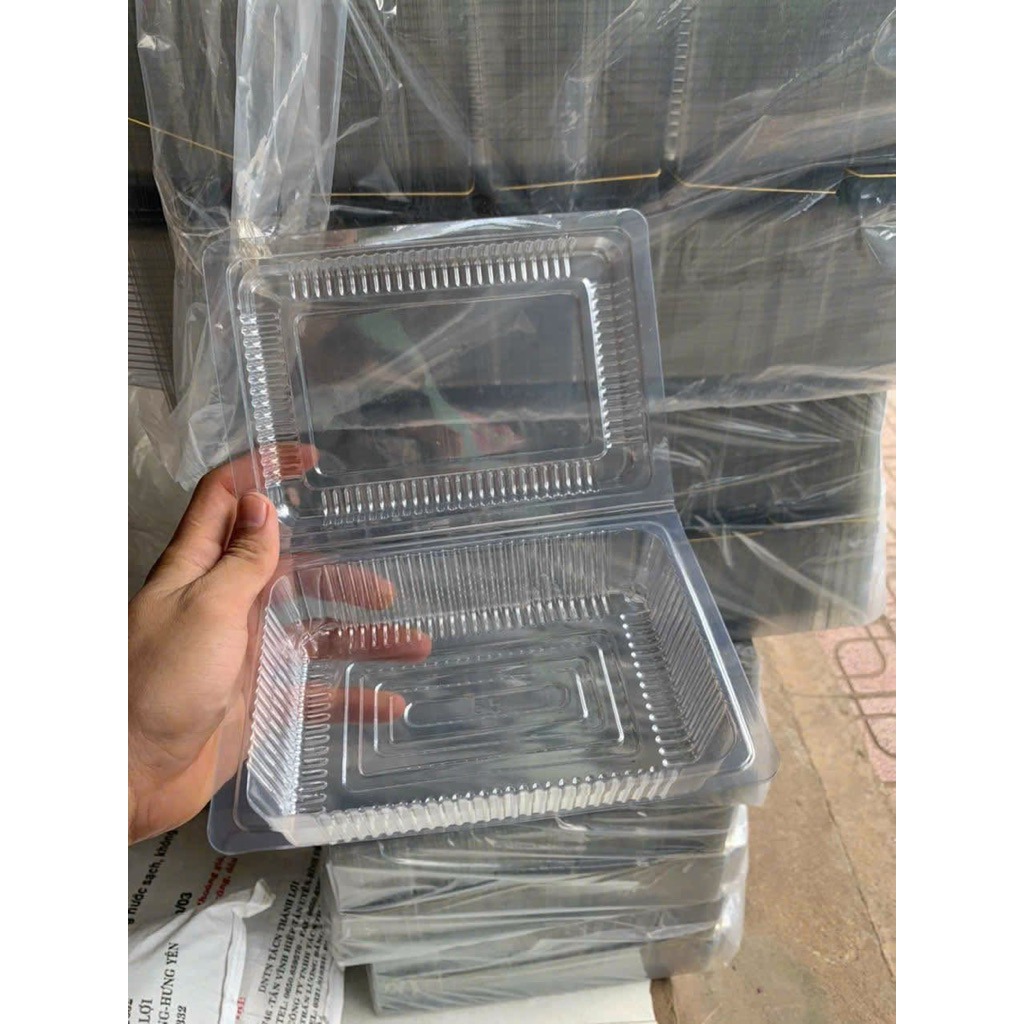 100 cái hộp nhựa trong Pet H50