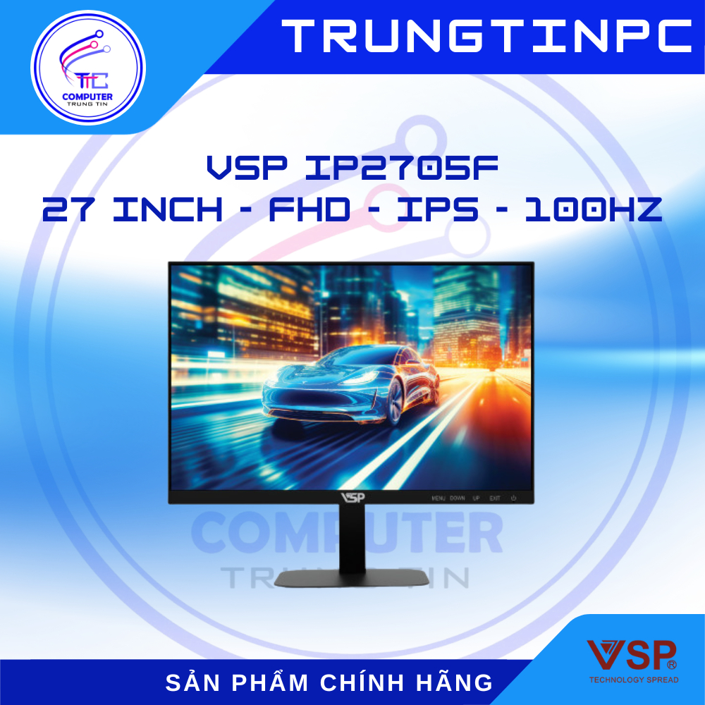 Màn hình VSP IP2705F, 27inch - FullHD - IPS - 100Hz - Có loa - Chính hãng, BH 24T