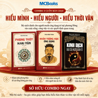 Sách - Combo 3 Sách Kinh Dịch – Phong Thủy Khai Vận – Nhân Tướng Học Ứng Dụng | Triết Lý, Cuộc Sống & Khai Vận