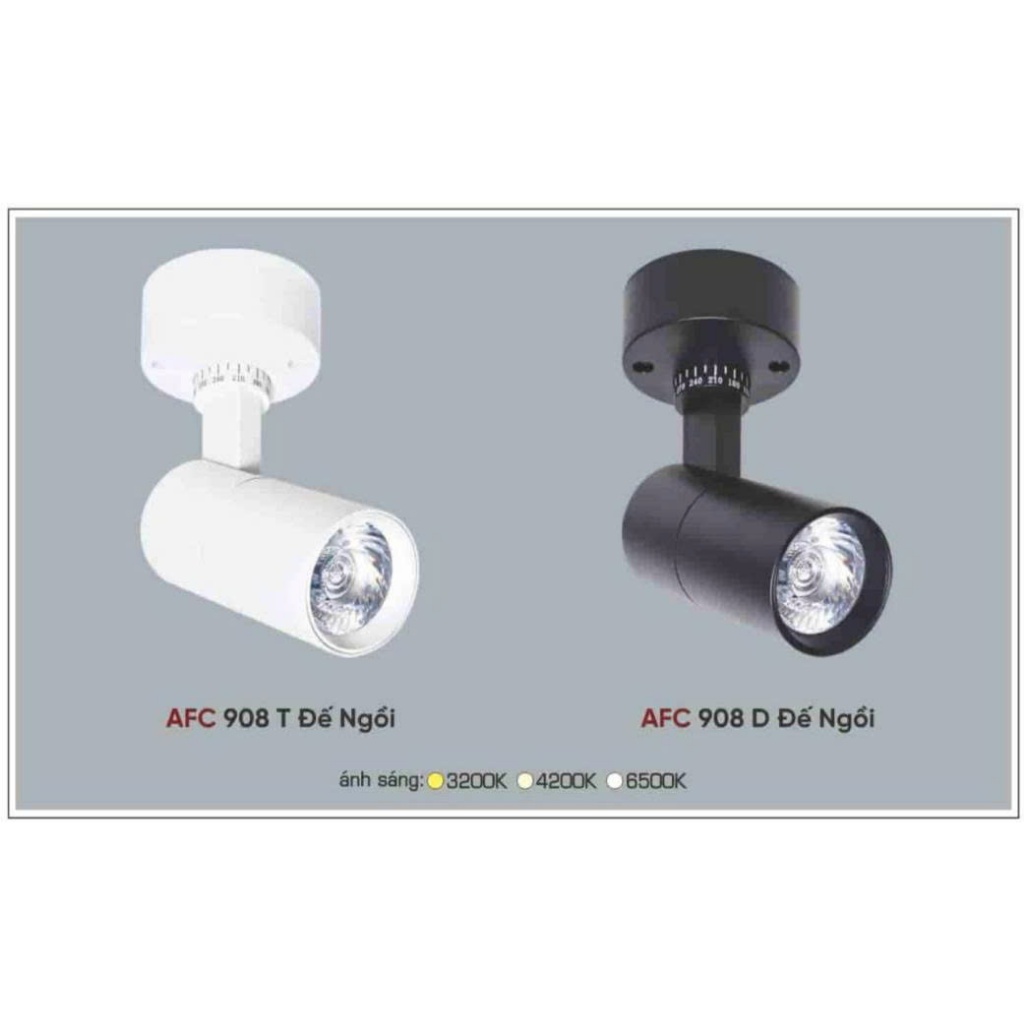 [CHÍNH HÃNG] ĐÈN RỌI ĐẾ NGỒI - ĐÈN PHA TIÊU ĐIỂM CAO CẤP ANFACO AFC908 9W - 15W - 20W