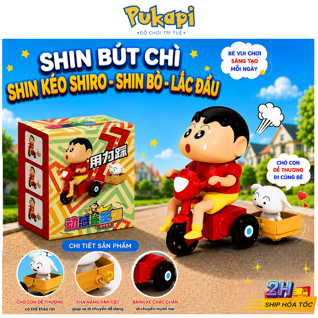 Shin Cậu Bé Bút Chì Đồ Chơi Shin Shin Chan Đồ Chơi Tập Bò Cho Bé Shin Bò Cushin Shin Dây Cót Vặn Cót