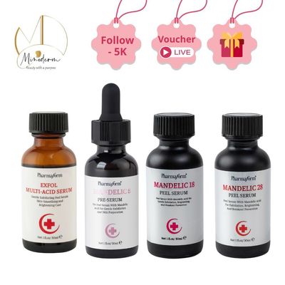 Serum Pharmaform Peel giúp thông thoáng lỗ chân lông, làm da mịn màng và giúp da tươi sáng, đều màu