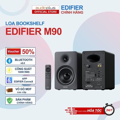 Loa bookshelf EDIFIER M90 - Công suất 100W - Bluetooth V6.0 - Amply Class-D - Hi-Res Audio - Bảo hành chính hãng 12T