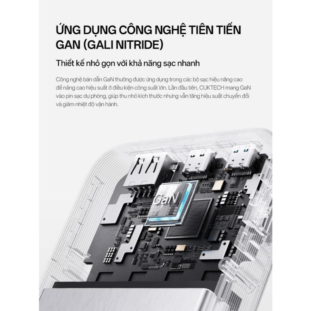 CUKTECH 15 AIR Sạc Di Động 2C1A | Công Suất 100W Max | Dung Lượng 15.000mAh | Bảo Hành 18 Tháng PB150S | BigBuy360 - bigbuy360.vn