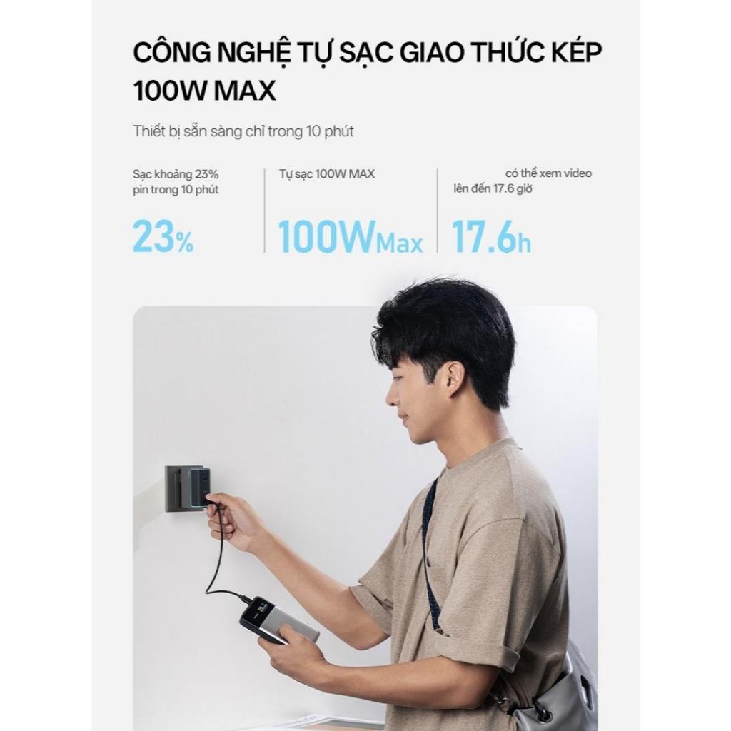 CUKTECH 15 AIR Sạc Di Động 2C1A | Công Suất 100W Max | Dung Lượng 15.000mAh | Bảo Hành 18 Tháng PB150S | BigBuy360 - bigbuy360.vn