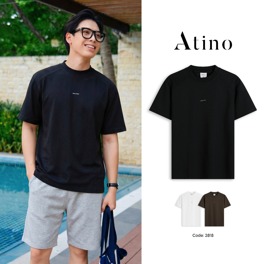 Áo Phông Trơn Nam ATINO Original Design Thoáng Khí Chất Vải Giữ Form Tốt L.3.2818