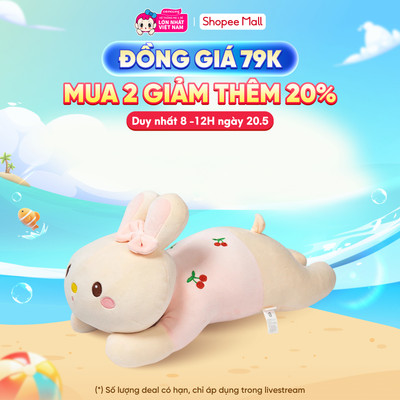 Gối ôm thỏ Animo Cherry (TĐ)