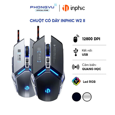 Chuột có dây Inphic W2 II Instant A824F - Bảo hành 12 tháng