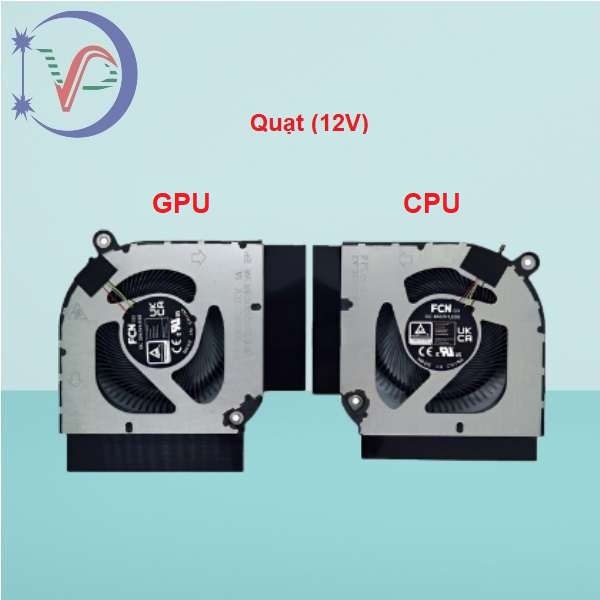 (NEW Zin) Fan quạt tản nhiệt cpu laptop Acer Nitro 5 AN515-46 AN515-58 AN517-55 N22C1 (12V)