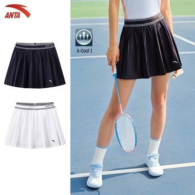 ANTA Nữ Tennis/Pickleball Chân váy Thể Thao Dệt Váy Nhanh Khô Thoáng Khí Mỏng Phù Hợp Thời Trang Thể Dục 9626B7205