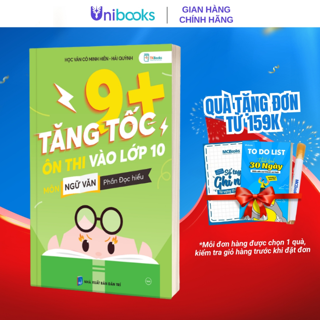 Sách - Tăng Tốc 9+ Ôn Thi Vào Lớp 10 Môn Ngữ Văn, phần: Đọc hiểu