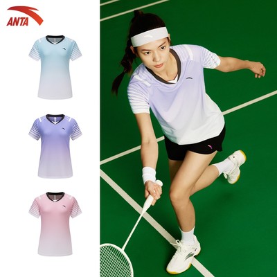 ANTA Áo Thun Thể Thao Nữ kết hợp chạy váy thể thao Cầu Lông, Pickleball, Thoáng Mát, Nhanh Khô 1626B3106U