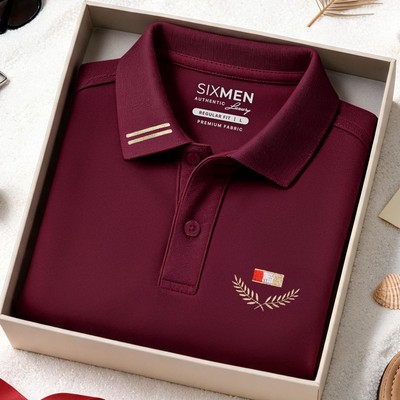 Áo polo nam cao cấp Thêu đẹp [Tặng Kèm Hộp Quà] vải cá sấu FeelMax thoáng mát -  Victory SIXMEN