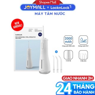 Máy Tăm Nước Không Dây LocknLock ENR154WHT 250ml, Hàng Chính Hãng, 4 Chế Độ, Pin 2000mAh - JoyMall