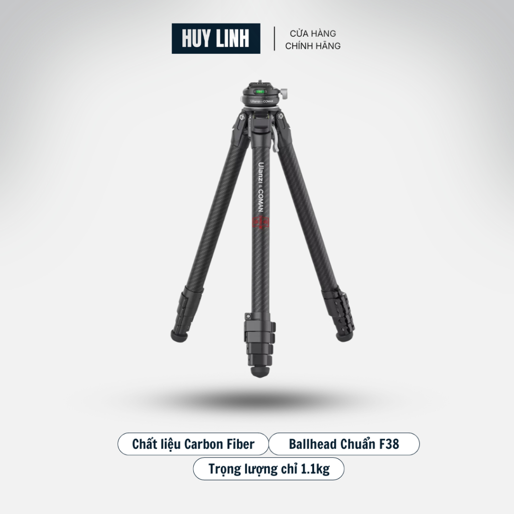 Ulanzi Coman Zero F38 Travel Tripod Full Carbon - Với Ballhead F38 Quick Release 3131