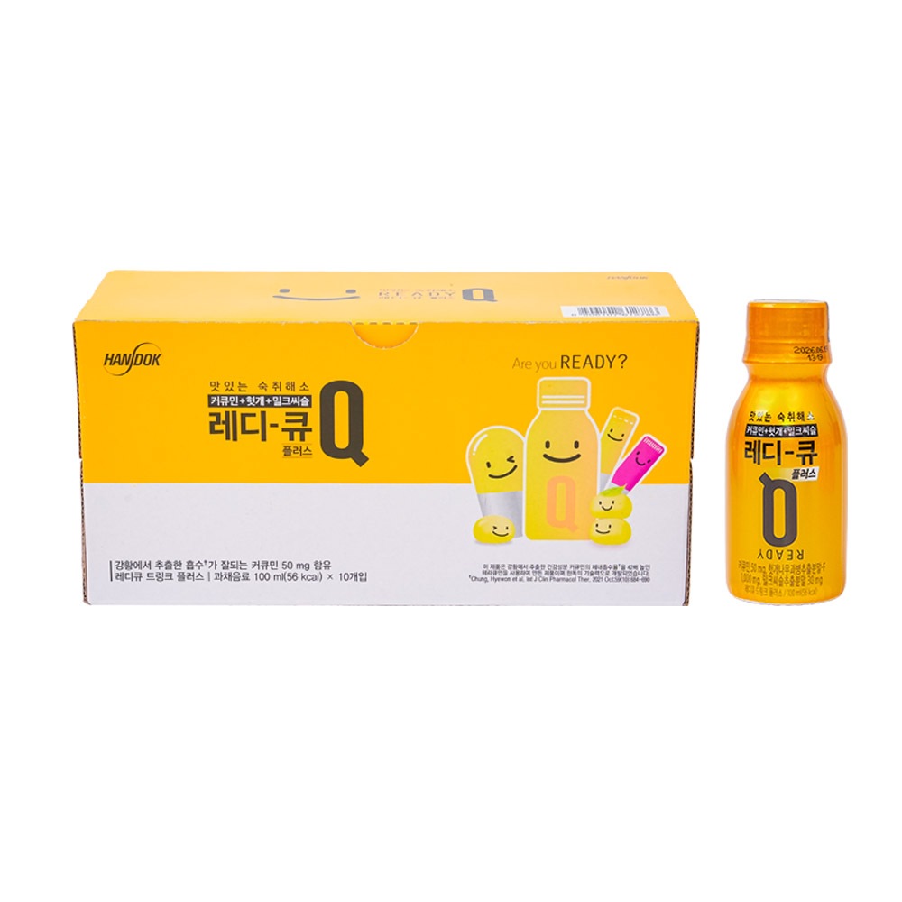 Nước hỗ trợ giải rượu Ready Q Handok Hàn Quốc 10 chai x 100ml
