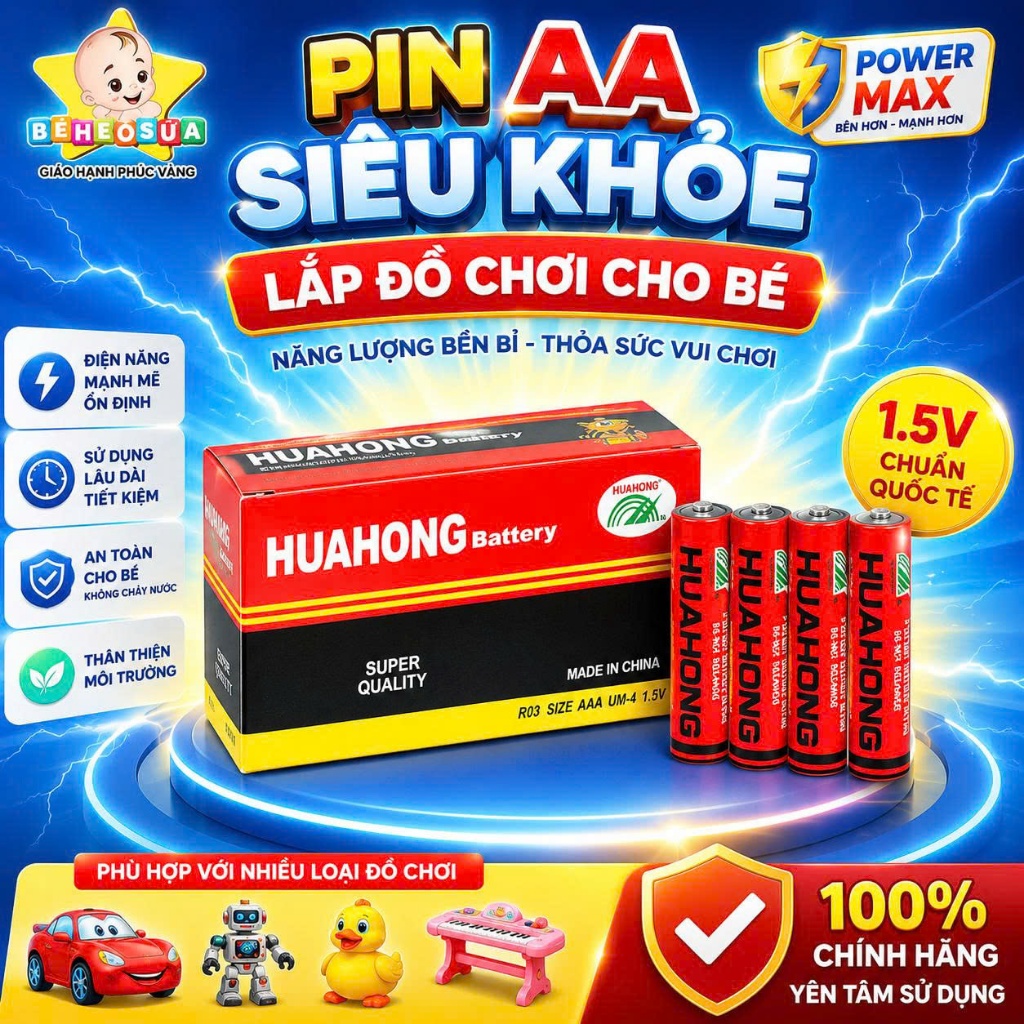 PIN AA 1.5V CHUYÊN LẮP ĐỒ CHƠI CHO BÉ PIN AA 1.5V CHUYÊN LẮP ĐỒ CHƠI CHO BÉ PIN AA 1.5V CHUYÊN LẮP Đ