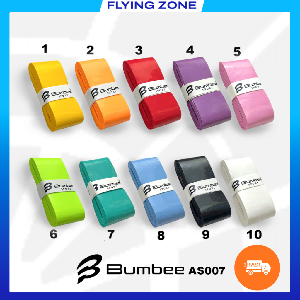 Quấn cán vợt Cầu Lông BUMBEE AS007 (Lẻ). Cuốn cán cầu lông, tennis, siêu bám dính, hút mồ hôi tay